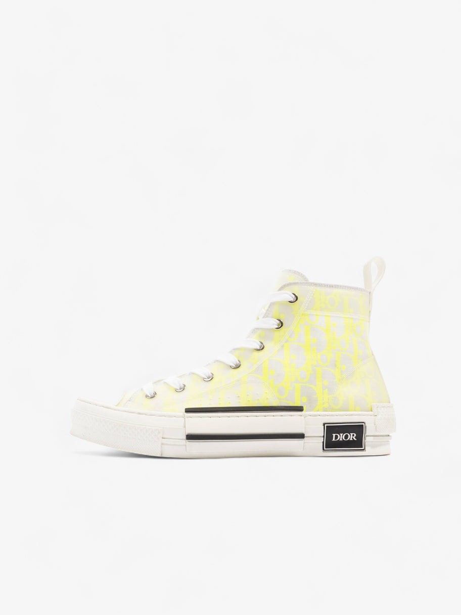 Christian Dior B23 High Top Neon Yellow / White Canvas EU 41 UK 7 Image 5