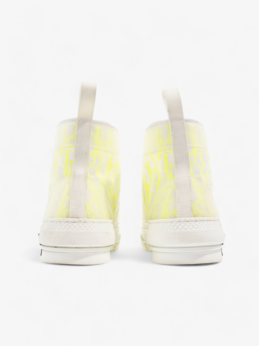 Christian Dior B23 High Top Neon Yellow / White Canvas EU 41 UK 7 Image 6