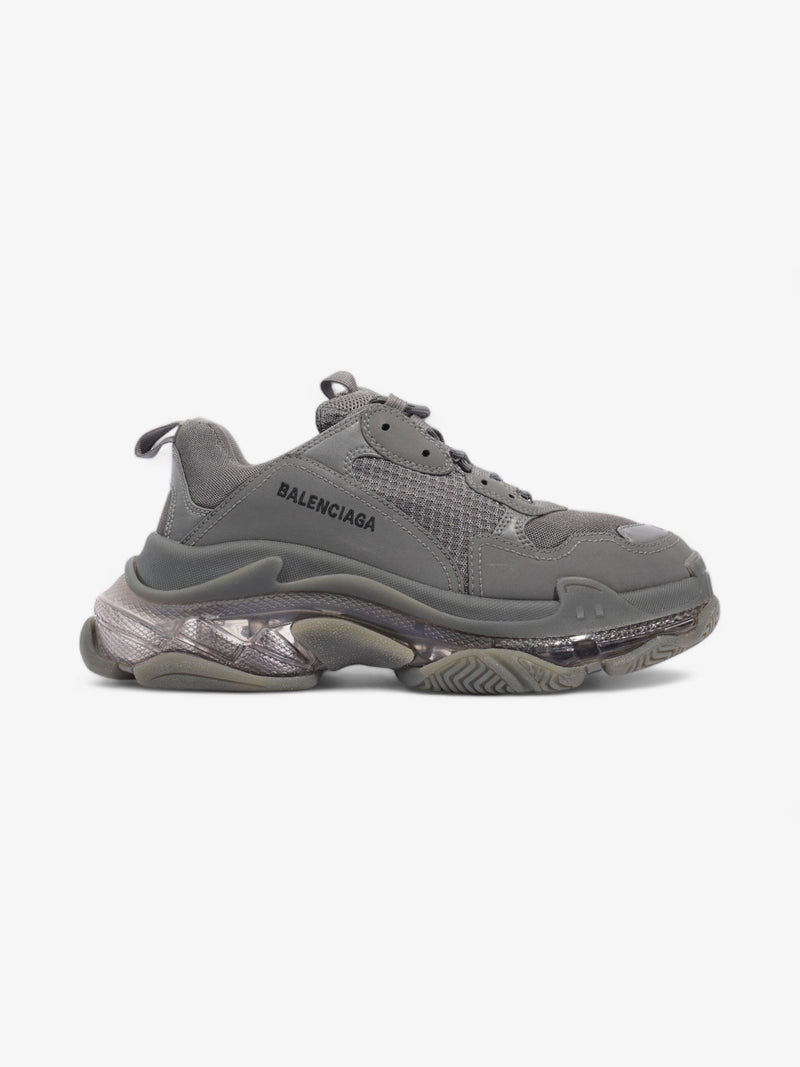  Balenciaga Triple S Grey Clear Sole Mesh EU 41 UK 7