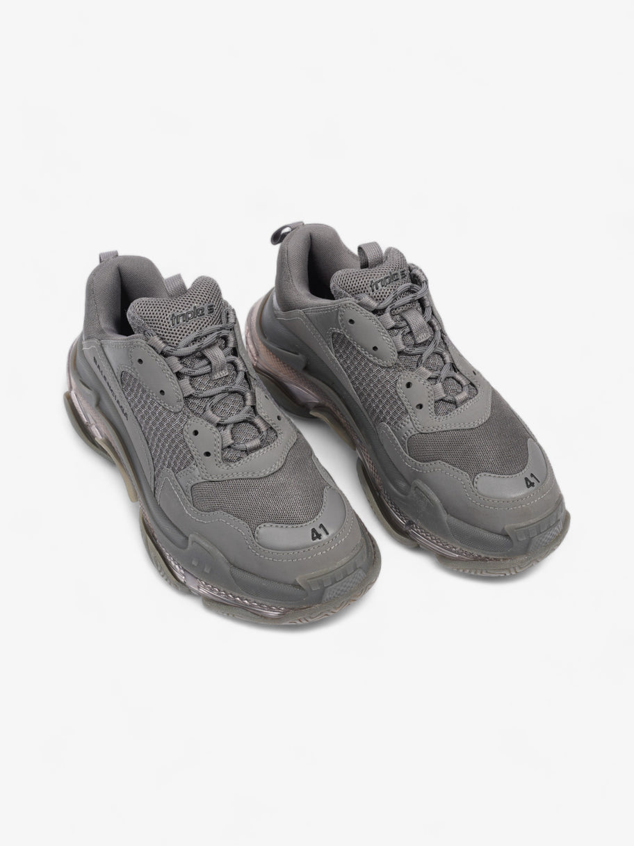 Balenciaga Triple S Grey Clear Sole Mesh EU 41 UK 7 Image 8