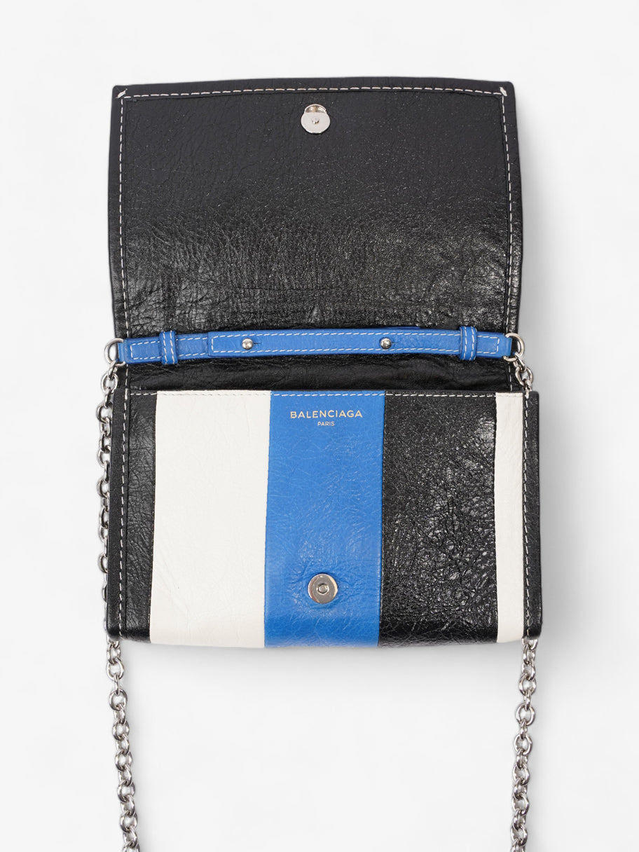 Balenciaga Agneau Arena Black / White / Blue Leather Image 9