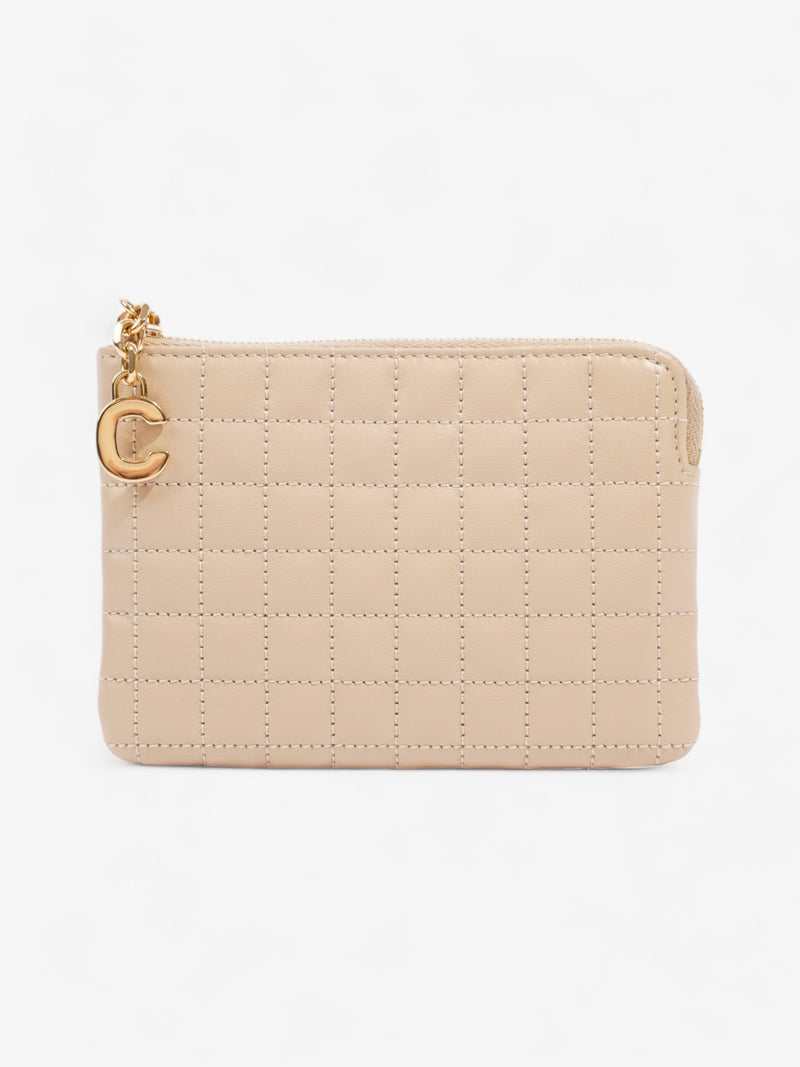  Celine Coin Purse Beige Leather