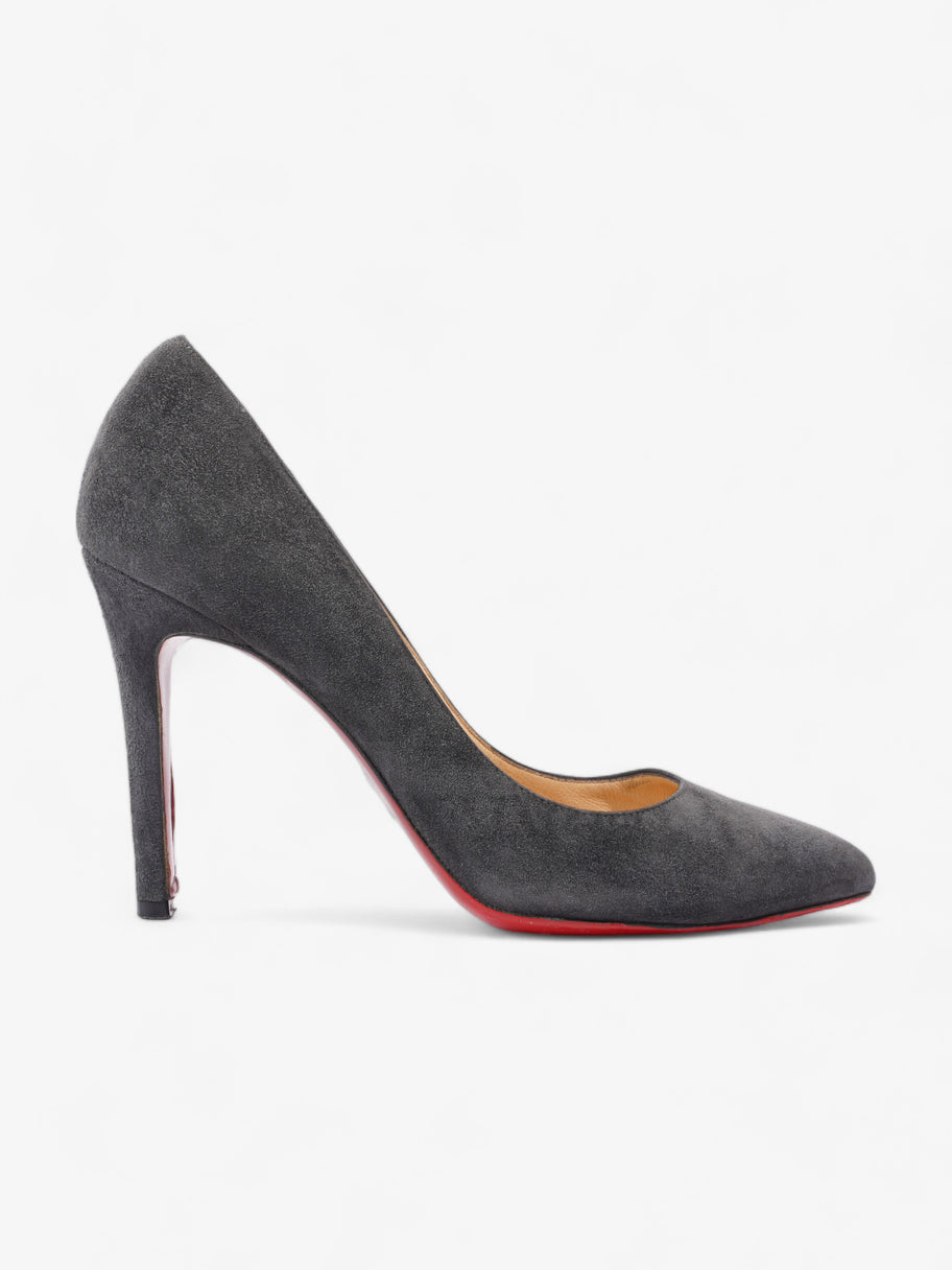 Christian Louboutin Pigalle 100 100mm Grey Suede EU 36.5 UK 3.5 Image 1