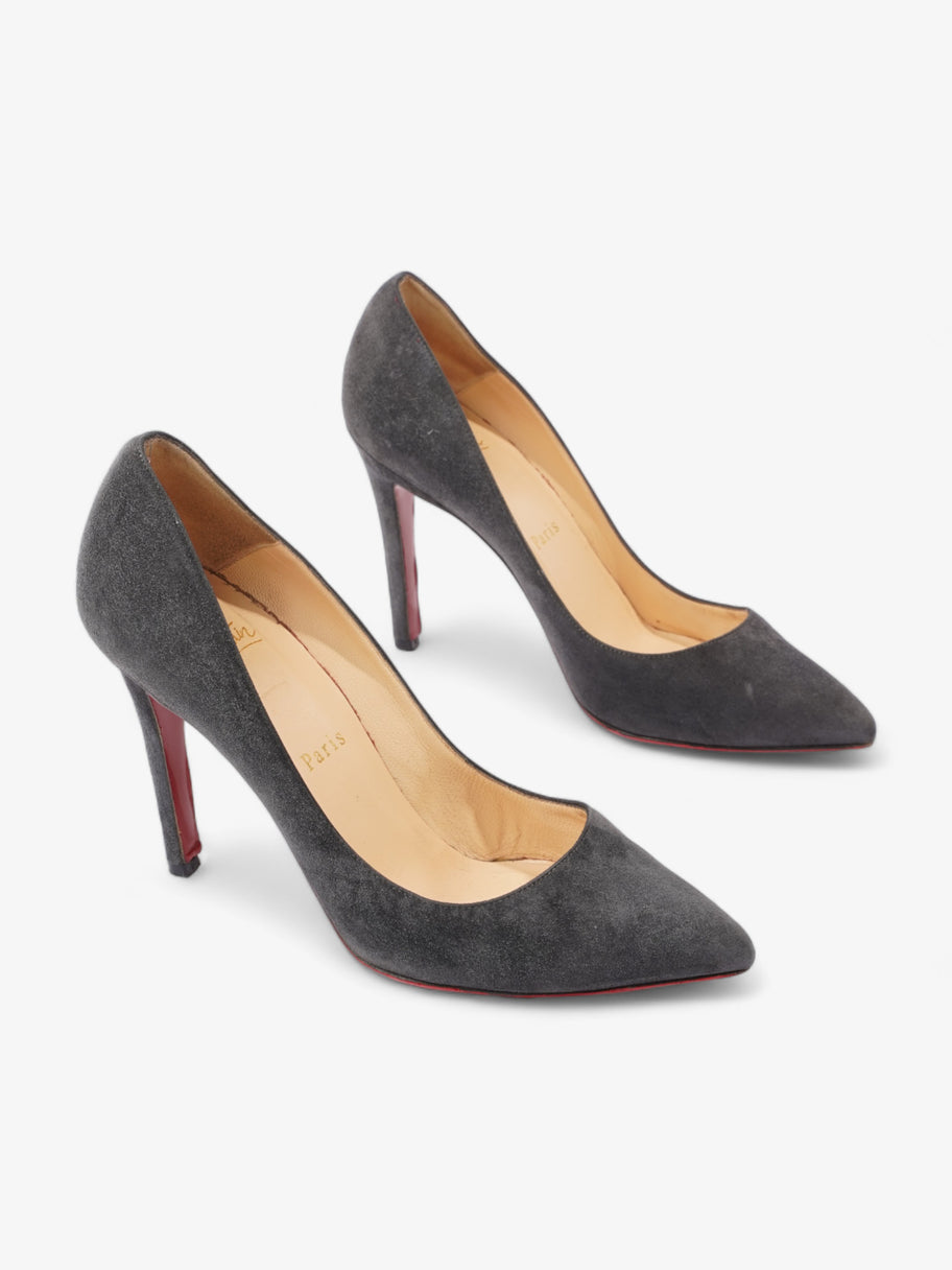 Christian Louboutin Pigalle 100 100mm Grey Suede EU 36.5 UK 3.5 Image 2