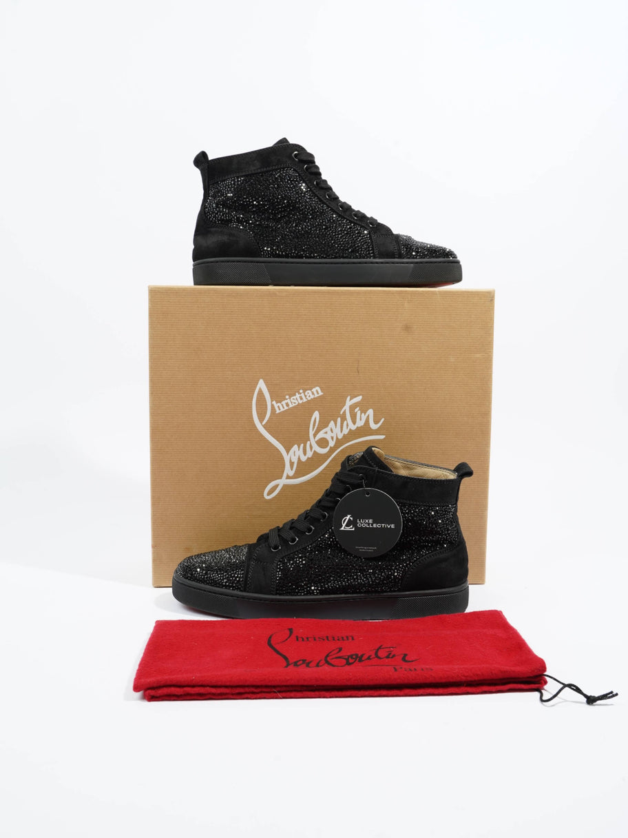 Christian Louboutin Louis Strass High-tops Black Sequin EU 39 UK 6 Image 9