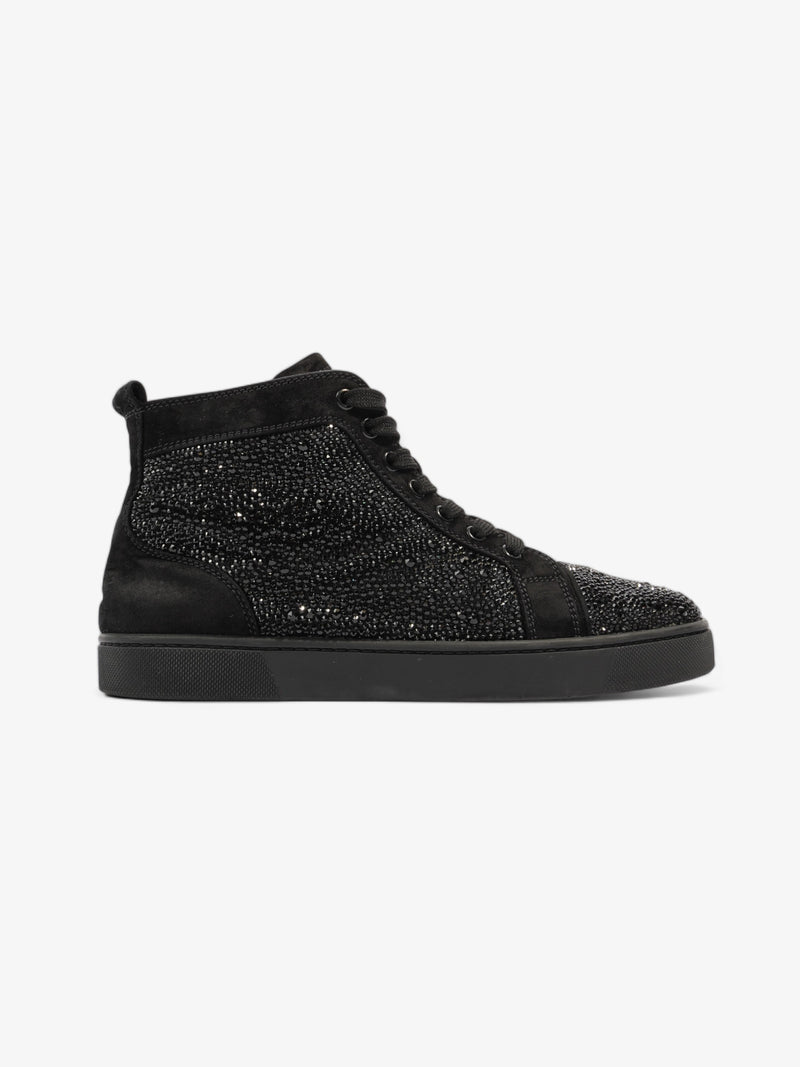  Christian Louboutin Louis Strass High-tops Black Sequin EU 39 UK 6