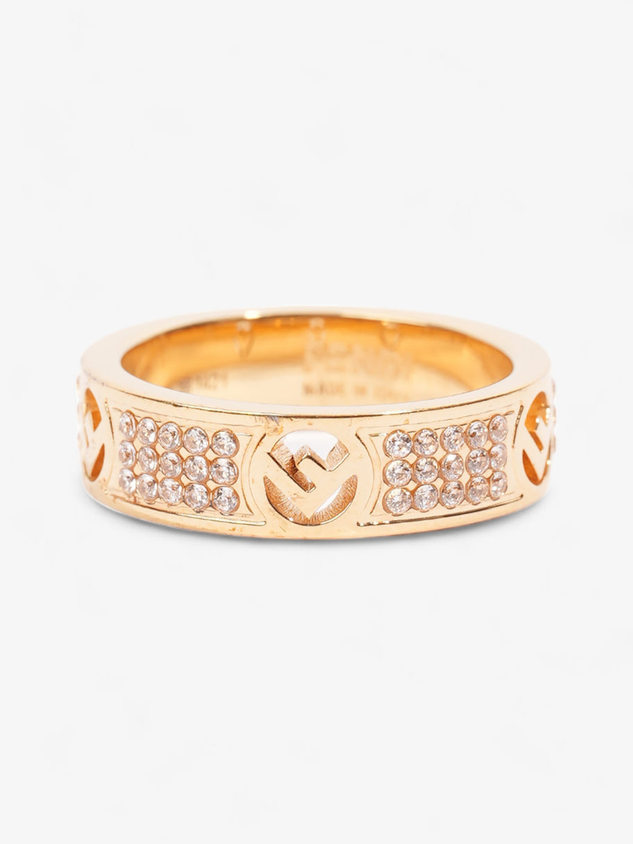 Fendi FF Ring Gold Base Metal Medium (54mm) Image 1