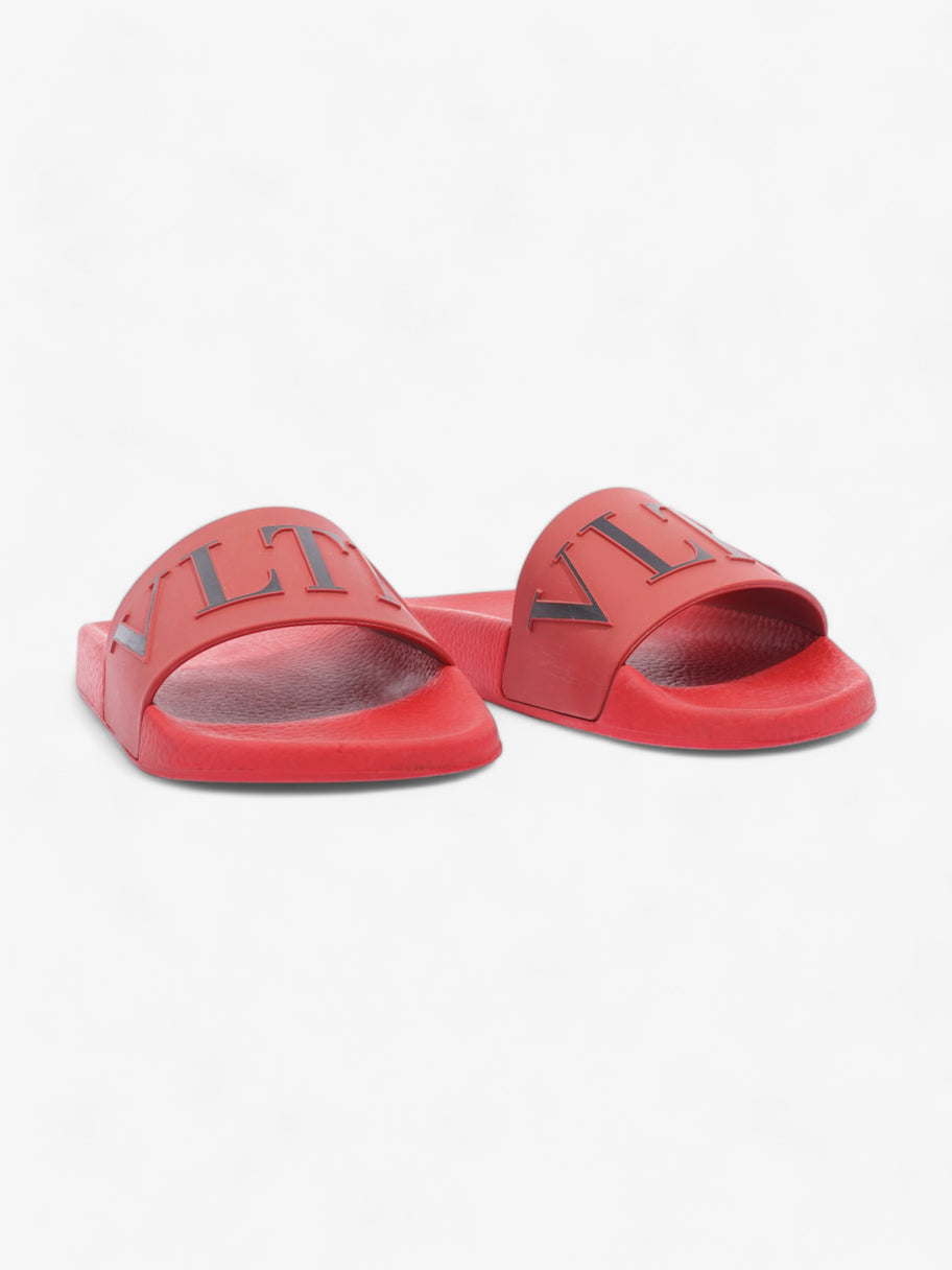 Valentino VLTN Slides Red / Black Logo Rubber EU 38 UK 5 Image 2