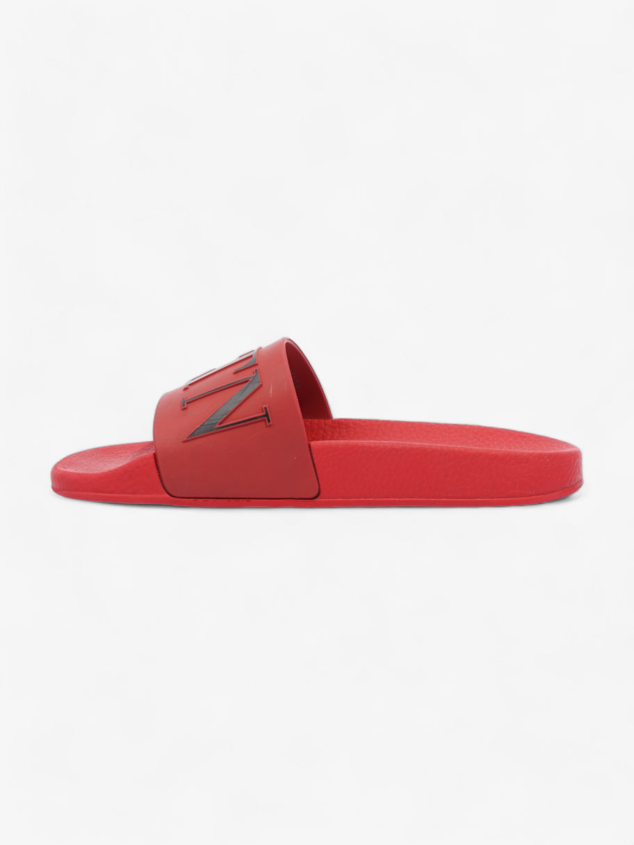 Valentino VLTN Slides Red / Black Logo Rubber EU 38 UK 5 Image 3