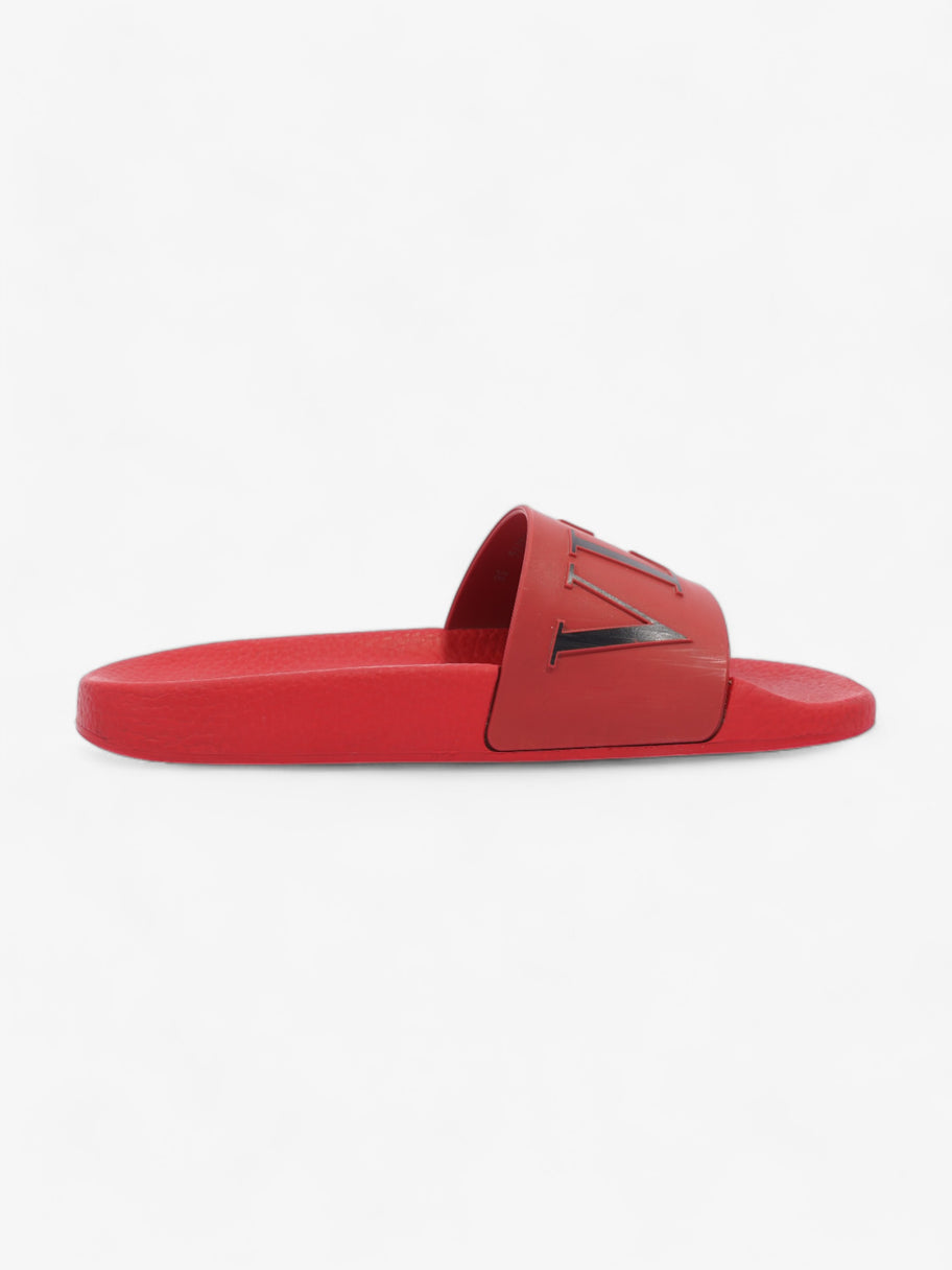 Valentino VLTN Slides Red / Black Logo Rubber EU 38 UK 5 Image 4