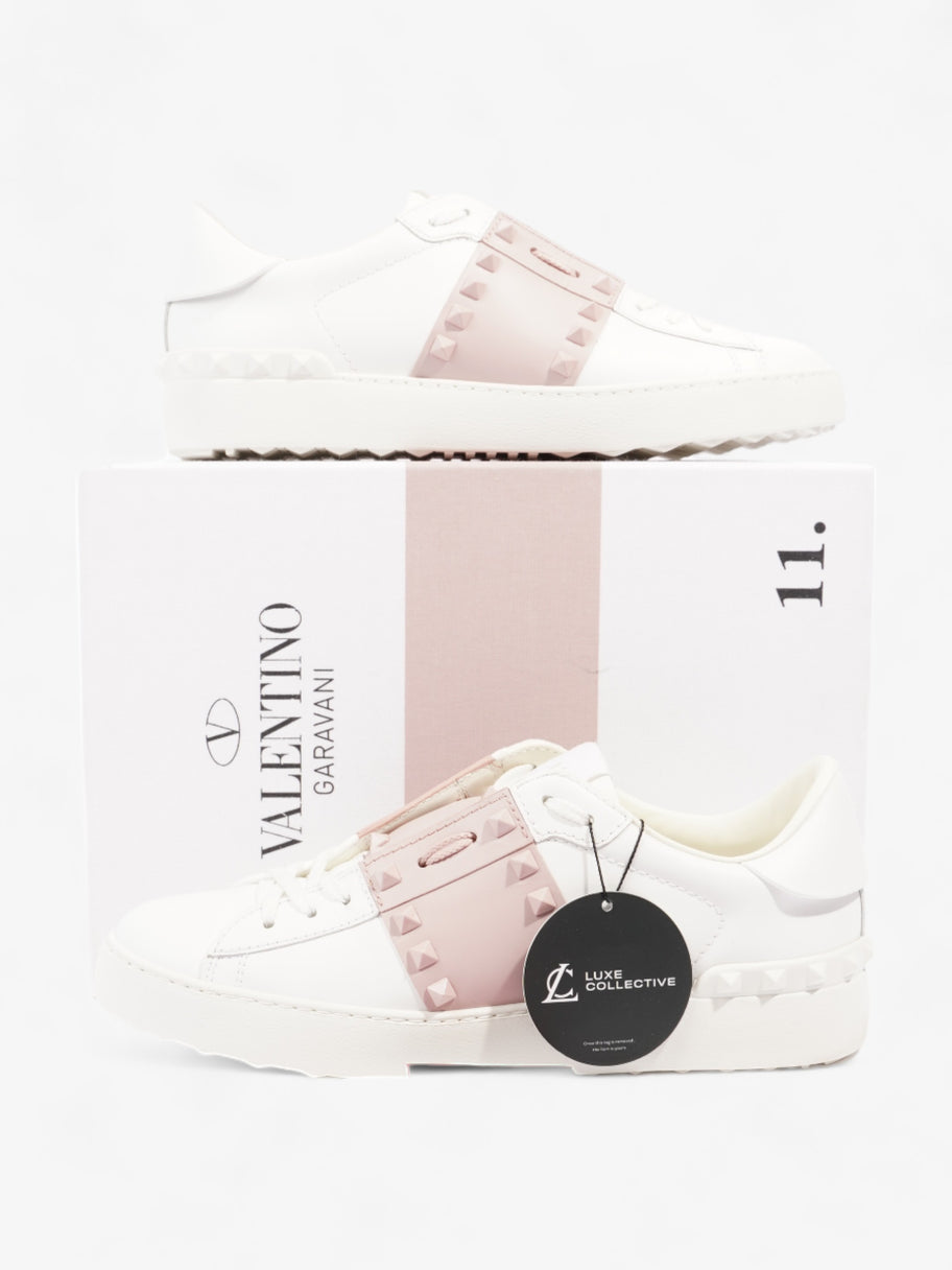 Open Rockstud Sneakers White / Pink Leather EU 40.7 UK 7.5 Image 10