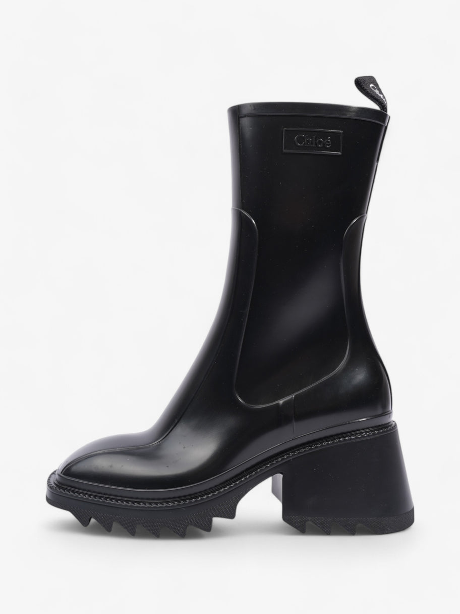 Chloe Betty Rain Boots Black Rubber EU 37 UK 4 Image 5