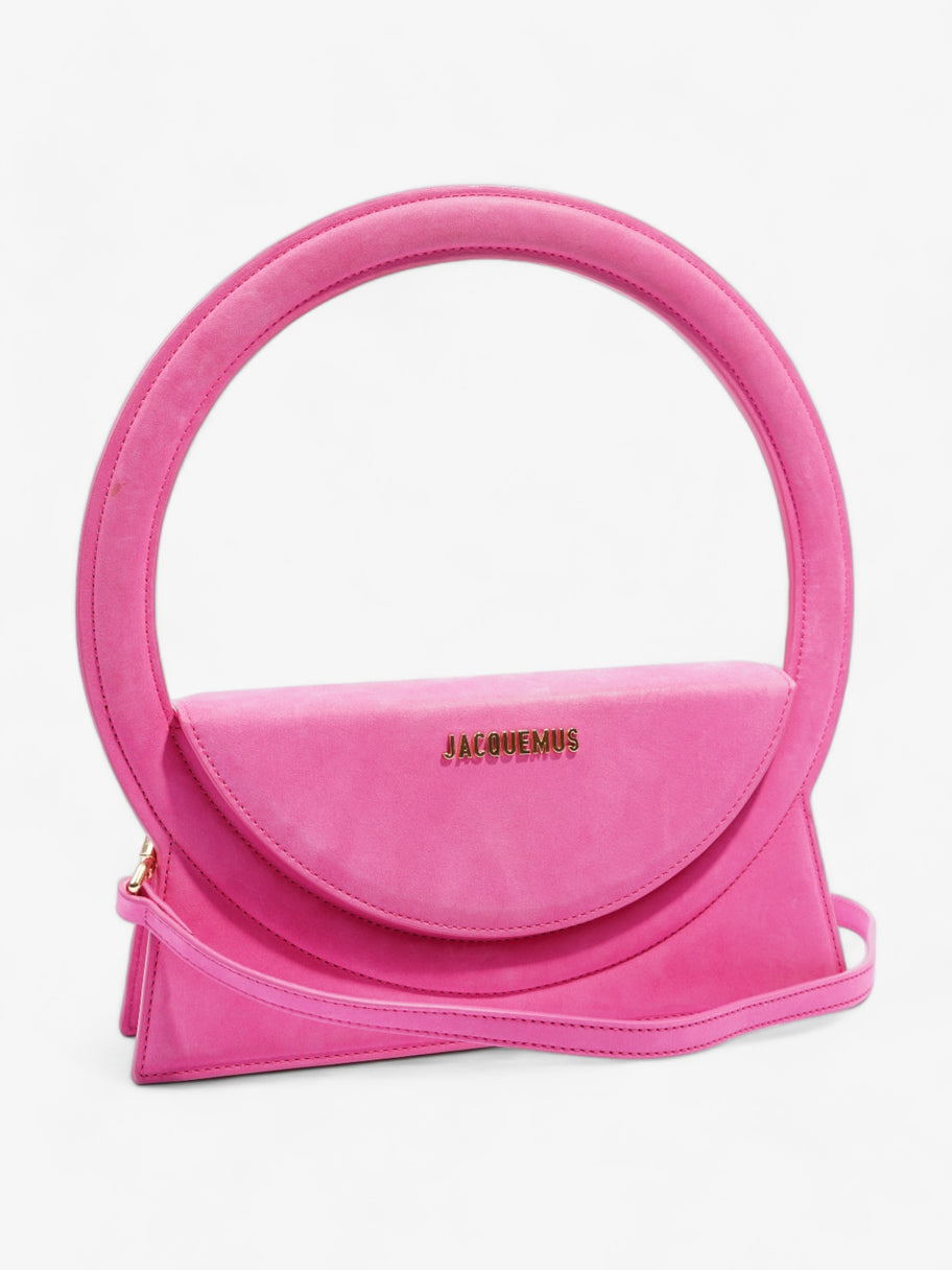 Le Sac Rond Pink Suede Image 14