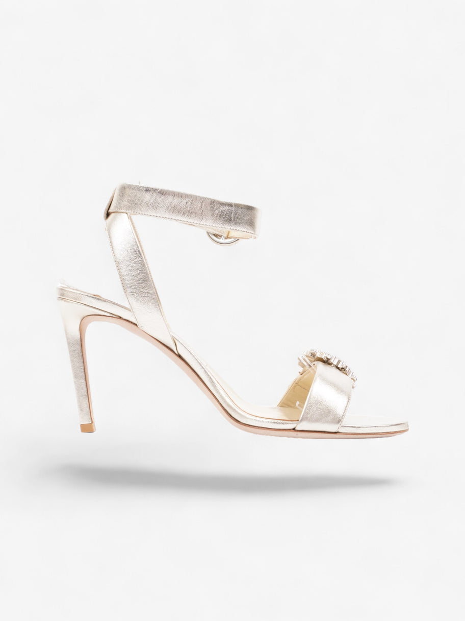 Jimmy Choo Cheri Omna Sandals 85 Gold Leather EU 40 UK 7 Image 4