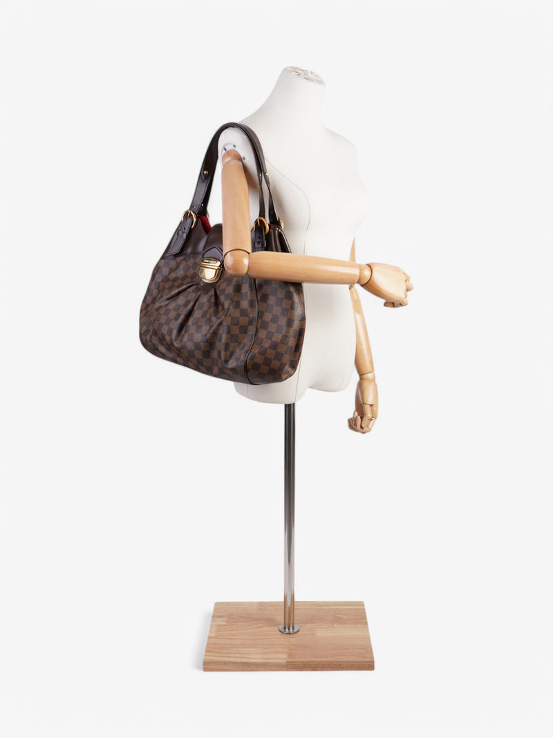  Louis Vuitton Sistena Damier Ebene / Brown Coated Canvas