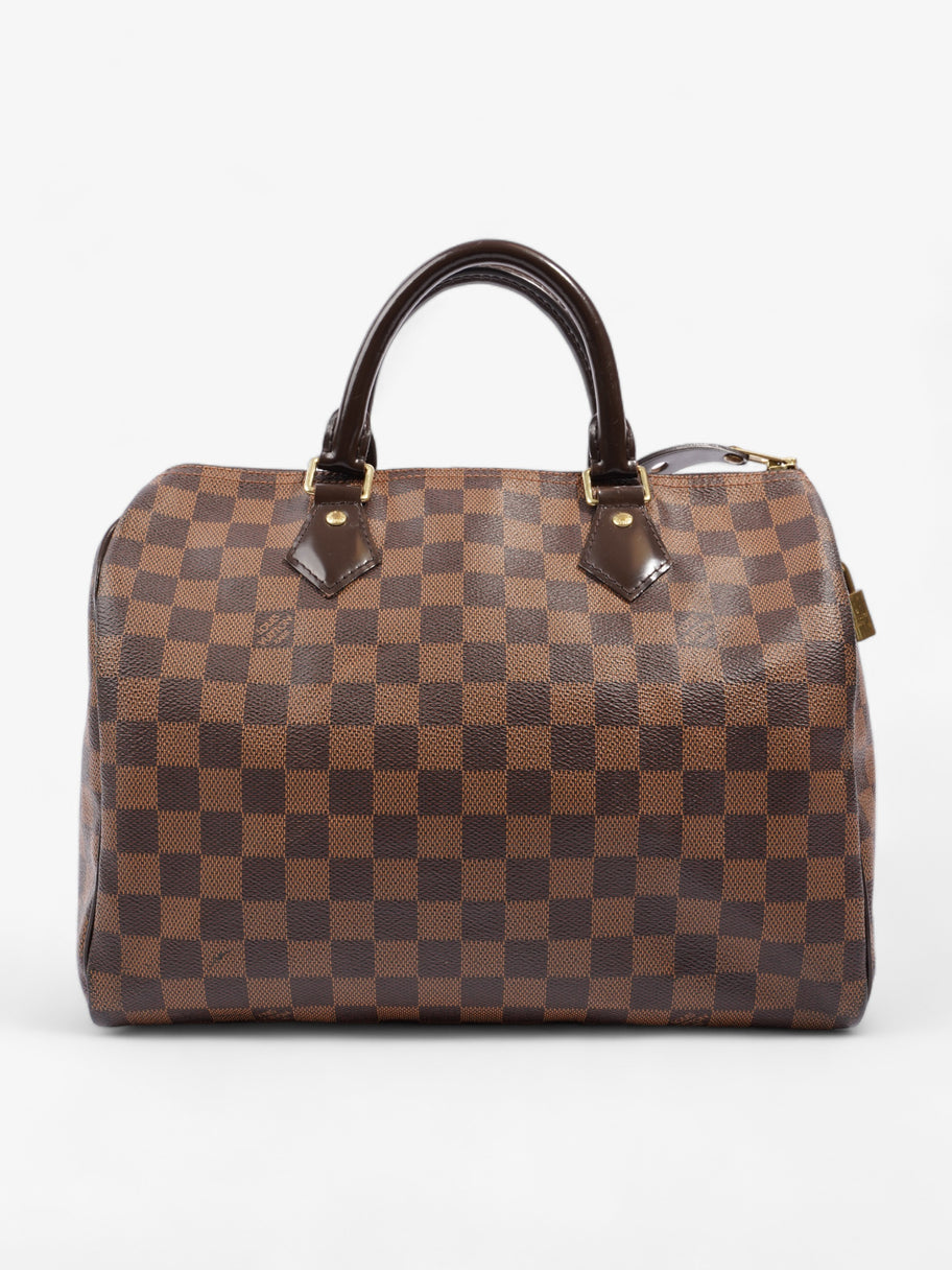 Speedy Damier Ebene Coated Canvas 30 Image 1