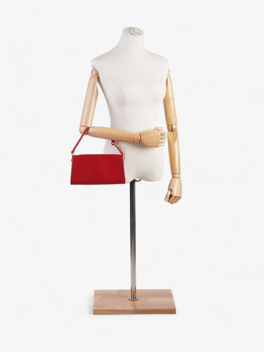 Louis Vuitton Pochette Accessoires Red Epi Leather Image 2