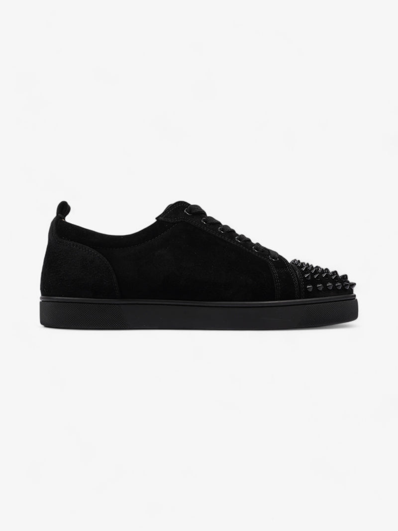  Christian Louboutin Louis Junior Spikes Sneakers Black Suede EU 43 UK 9