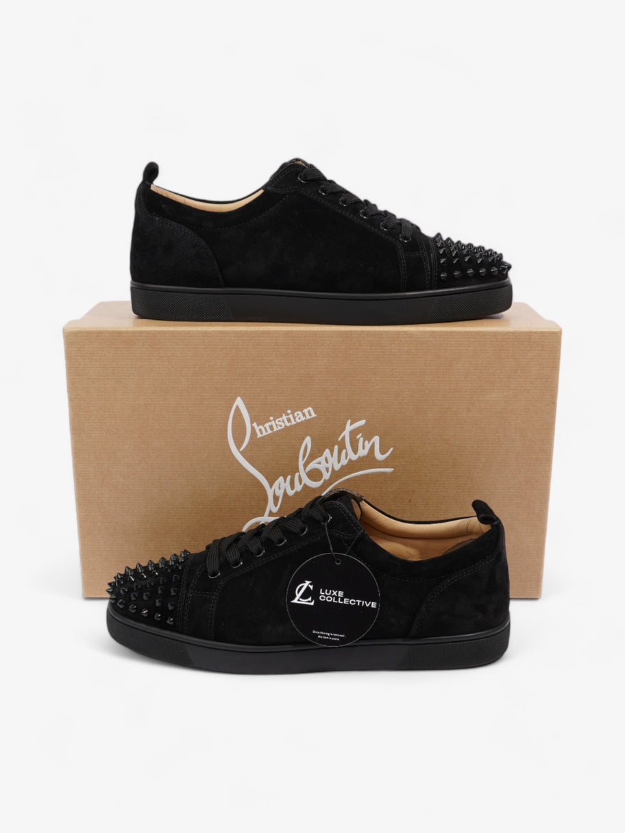 Christian Louboutin Louis Junior Spikes Sneakers Black Suede EU 43 UK 9 Image 10