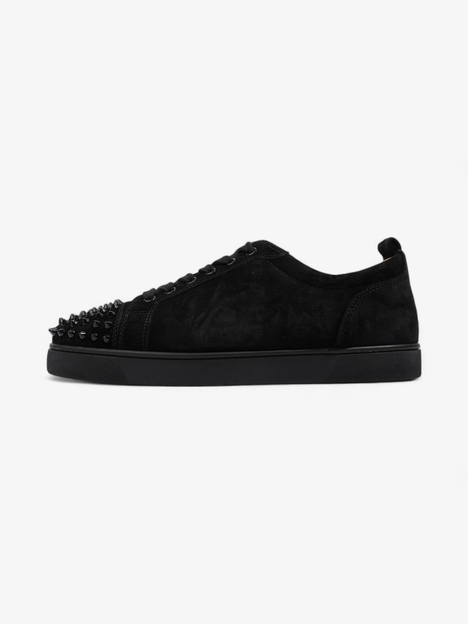 Christian Louboutin Louis Junior Spikes Sneakers Black Suede EU 43 UK 9 Image 5