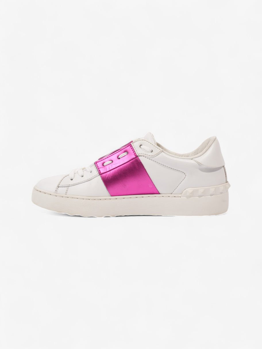 Valentino Open Sneakers White / Metallic Pink Leather EU 38 UK 5 Image 3