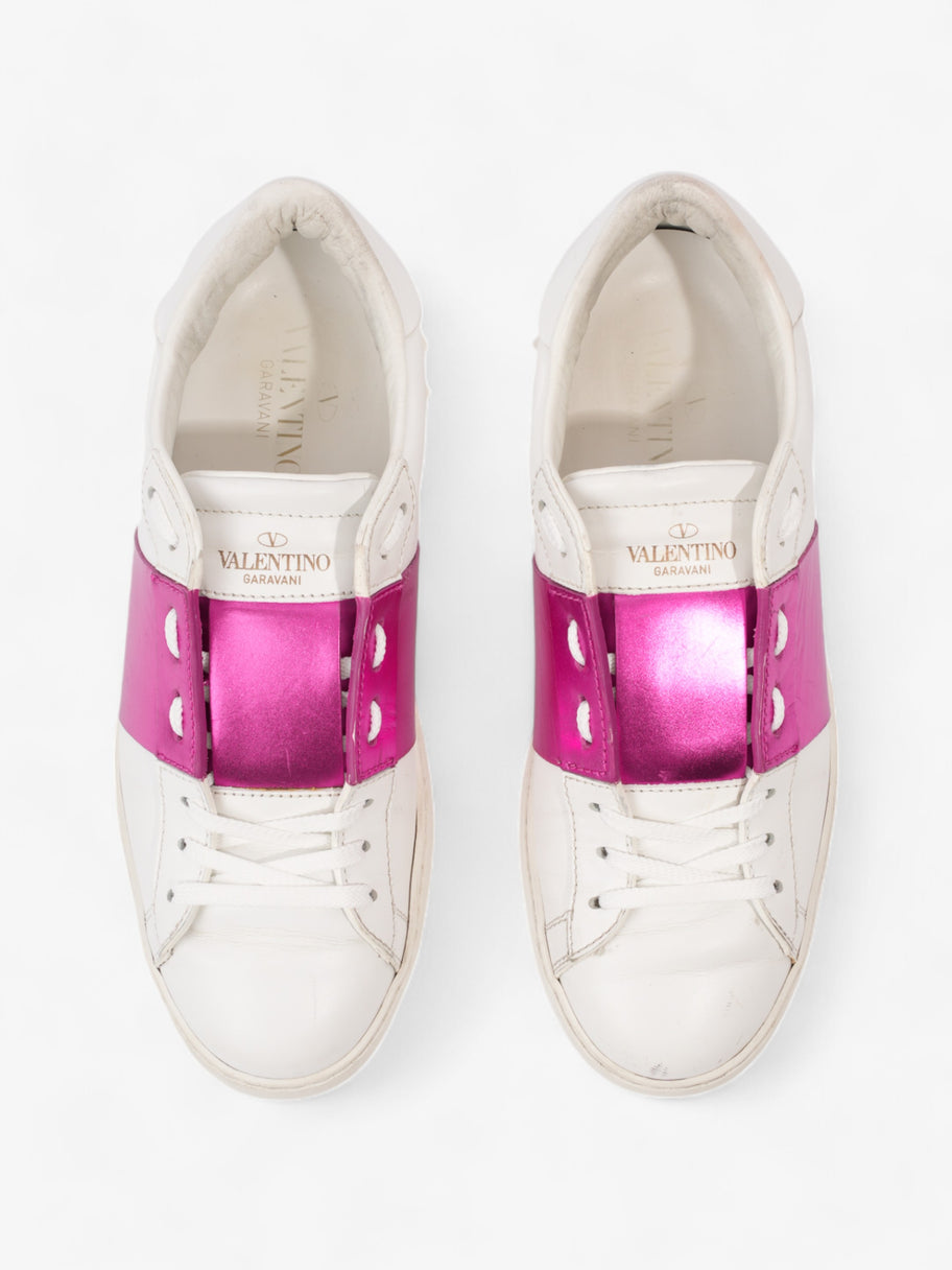 Valentino Open Sneakers White / Metallic Pink Leather EU 38 UK 5 Image 8