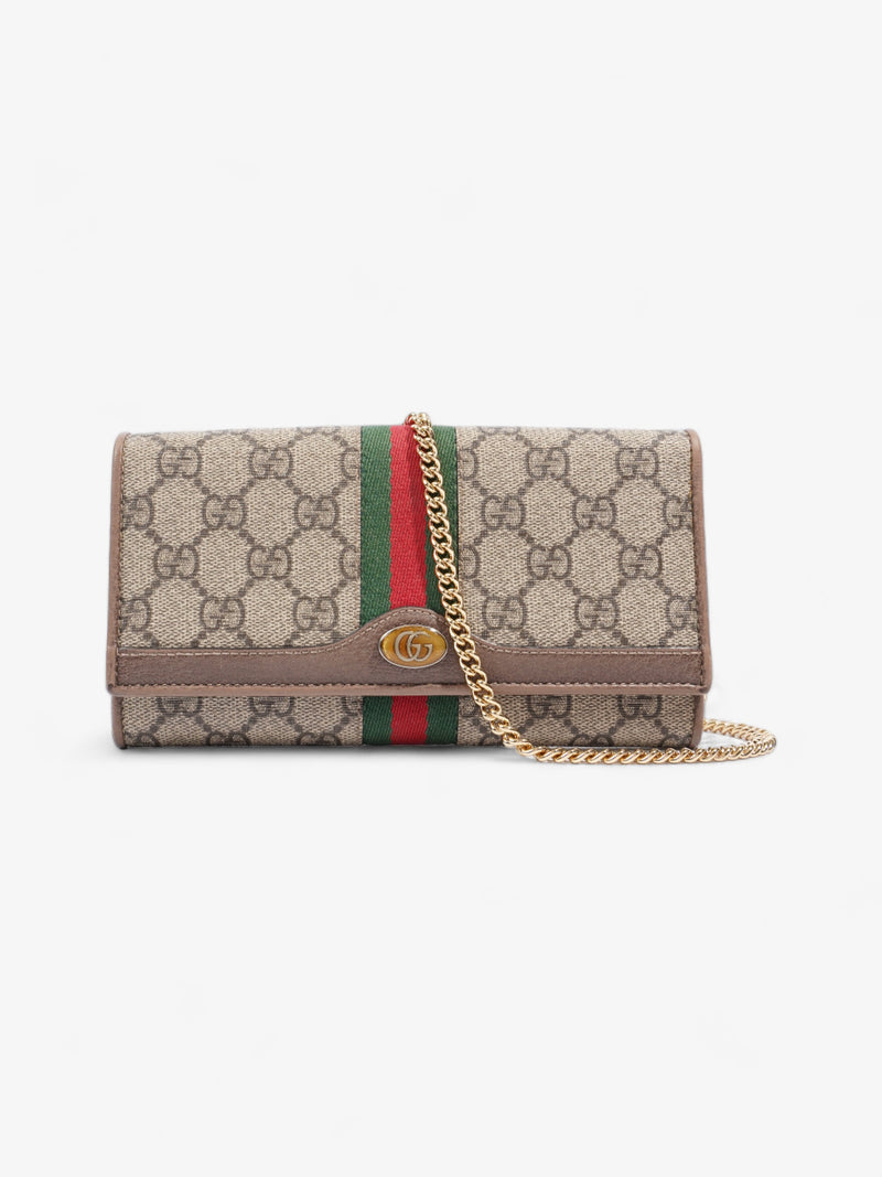  Gucci Ophidia GG Continental Wallet GG Supreme / Red / Green Canvas