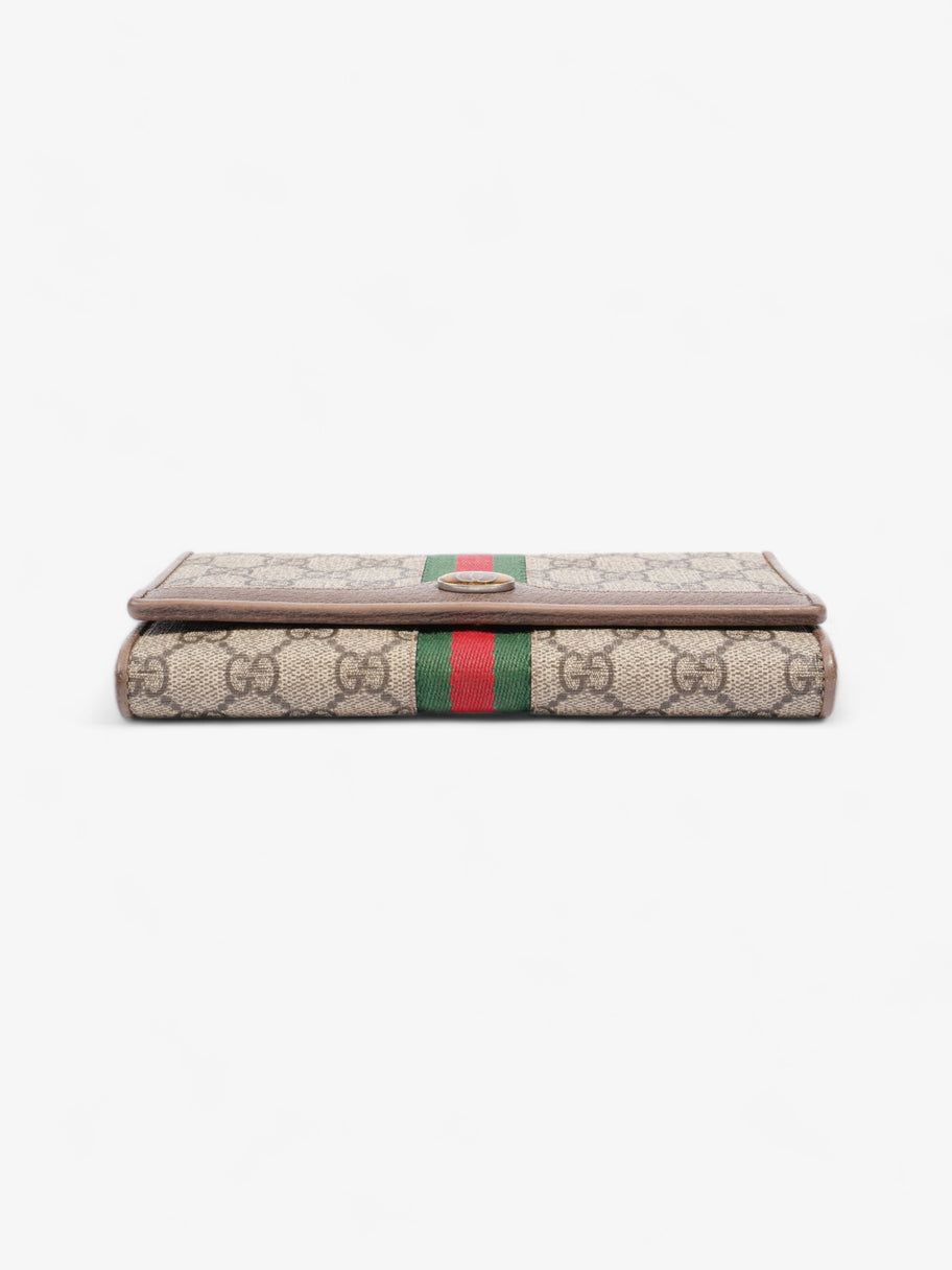 Gucci Ophidia GG Continental Wallet GG Supreme / Red / Green Canvas Image 6