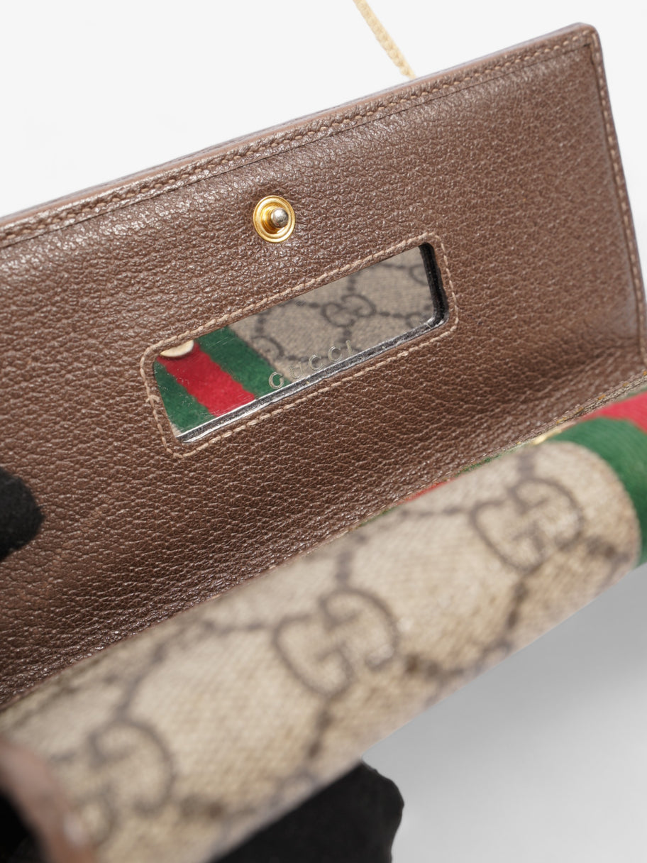 Gucci Ophidia GG Continental Wallet GG Supreme / Red / Green Canvas Image 8