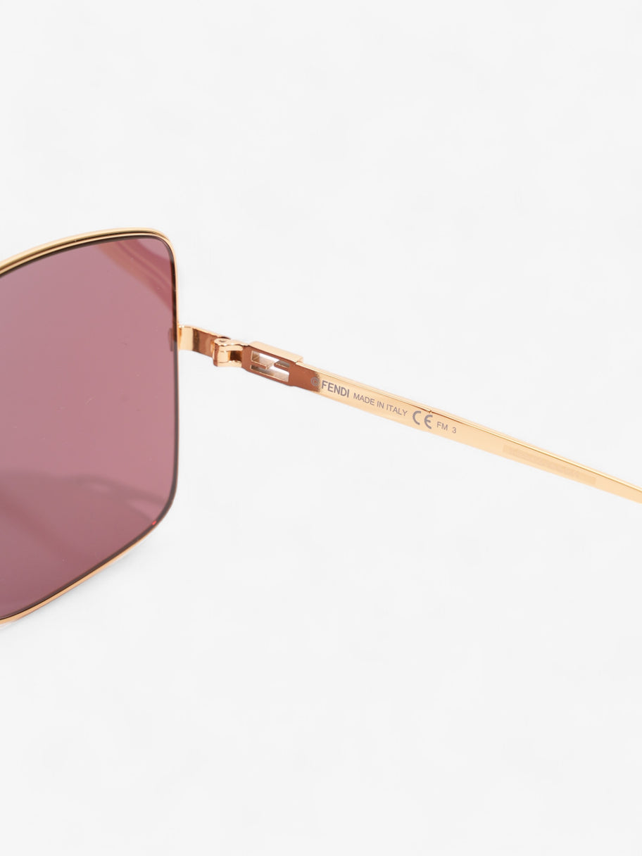 Fendi FF Sunglasses Gold Acetate 145mm Image 7