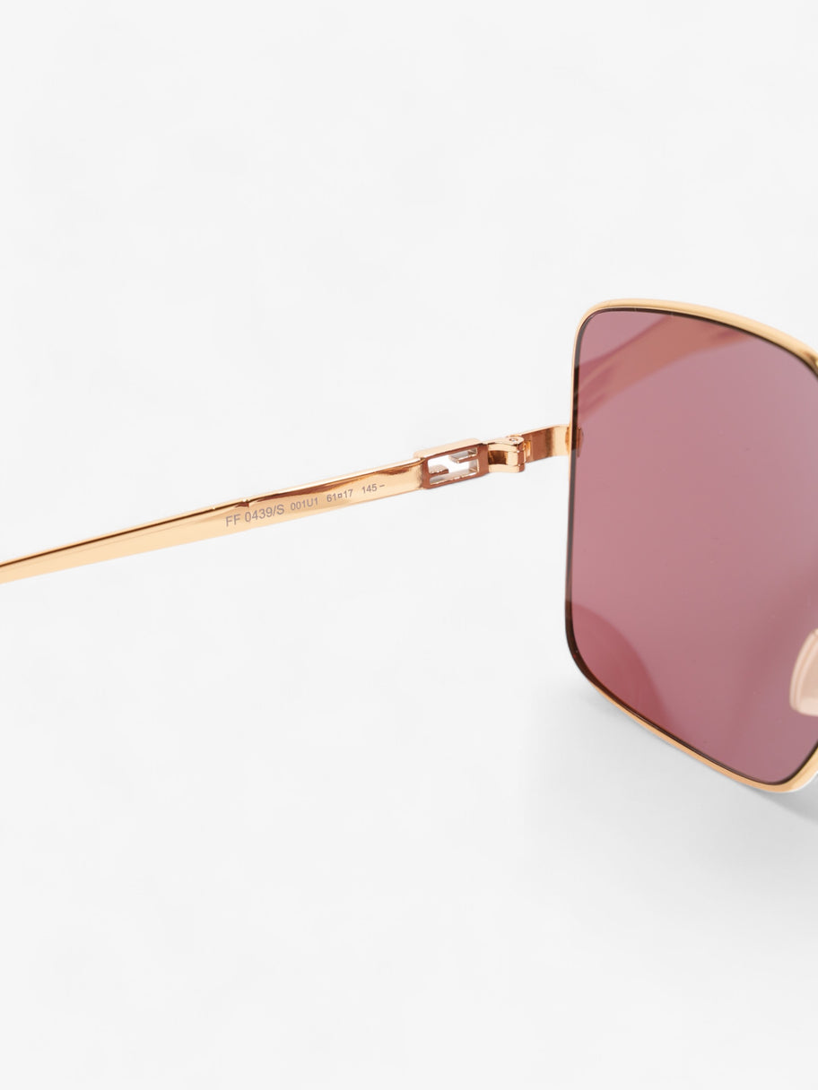 Fendi FF Sunglasses Gold Acetate 145mm Image 8