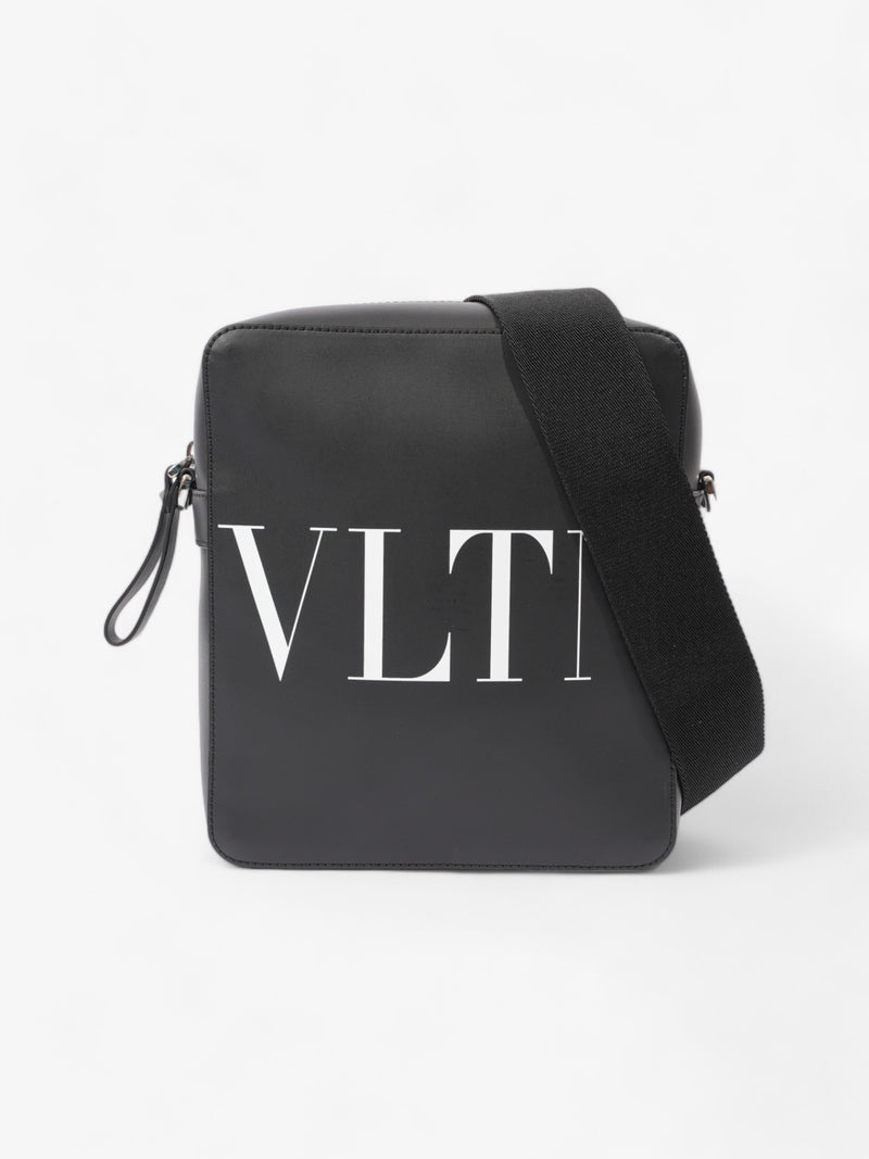  Valentino VLTN Crossbody Bag Black / White Leather Small