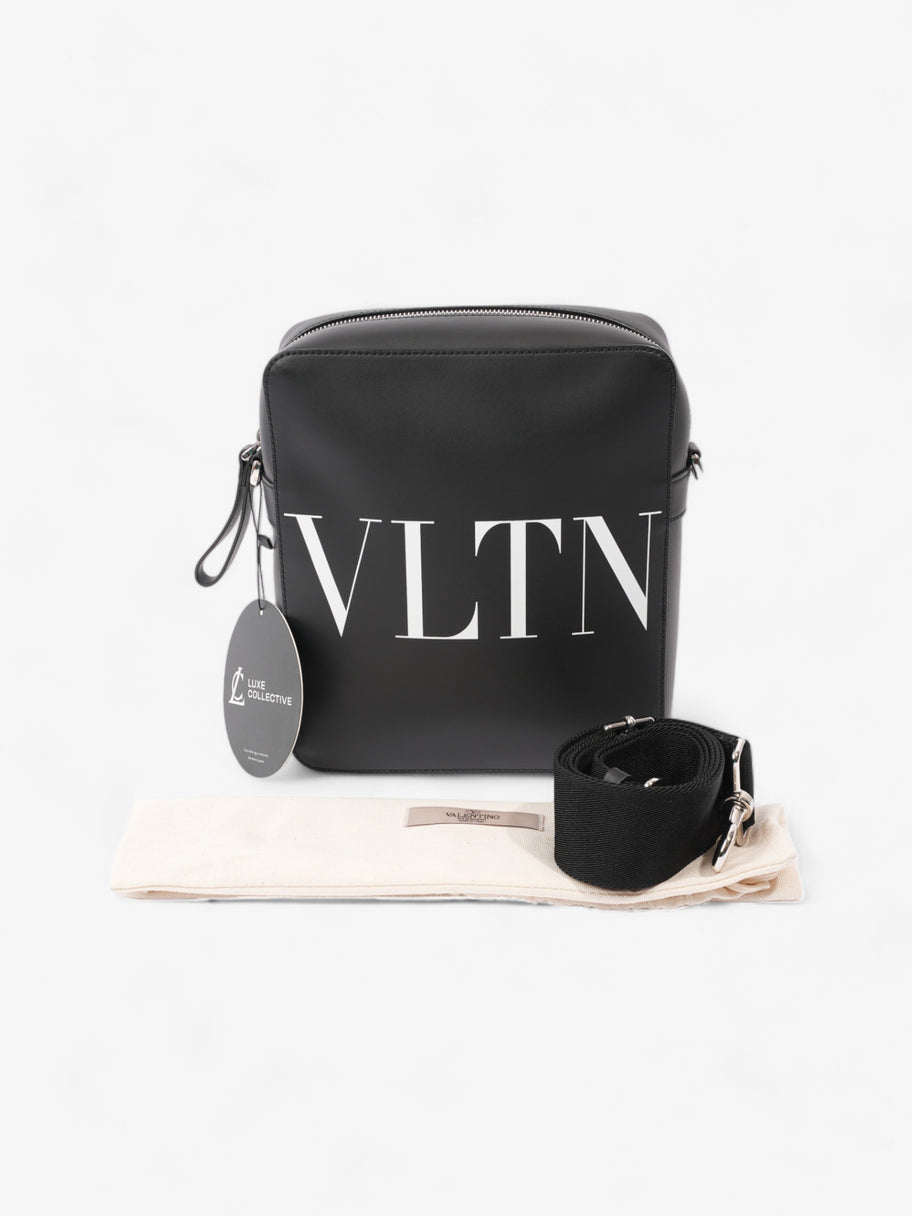 Valentino VLTN Crossbody Bag Black / White Leather Small Image 9