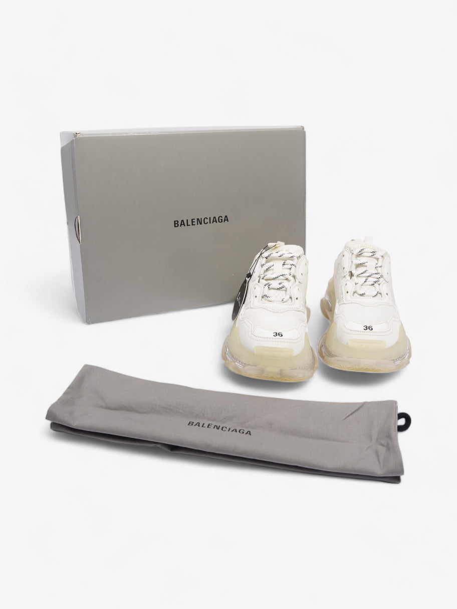 Balenciaga Triple S Clear Sole White Mesh EU 36 UK 3 Image 10