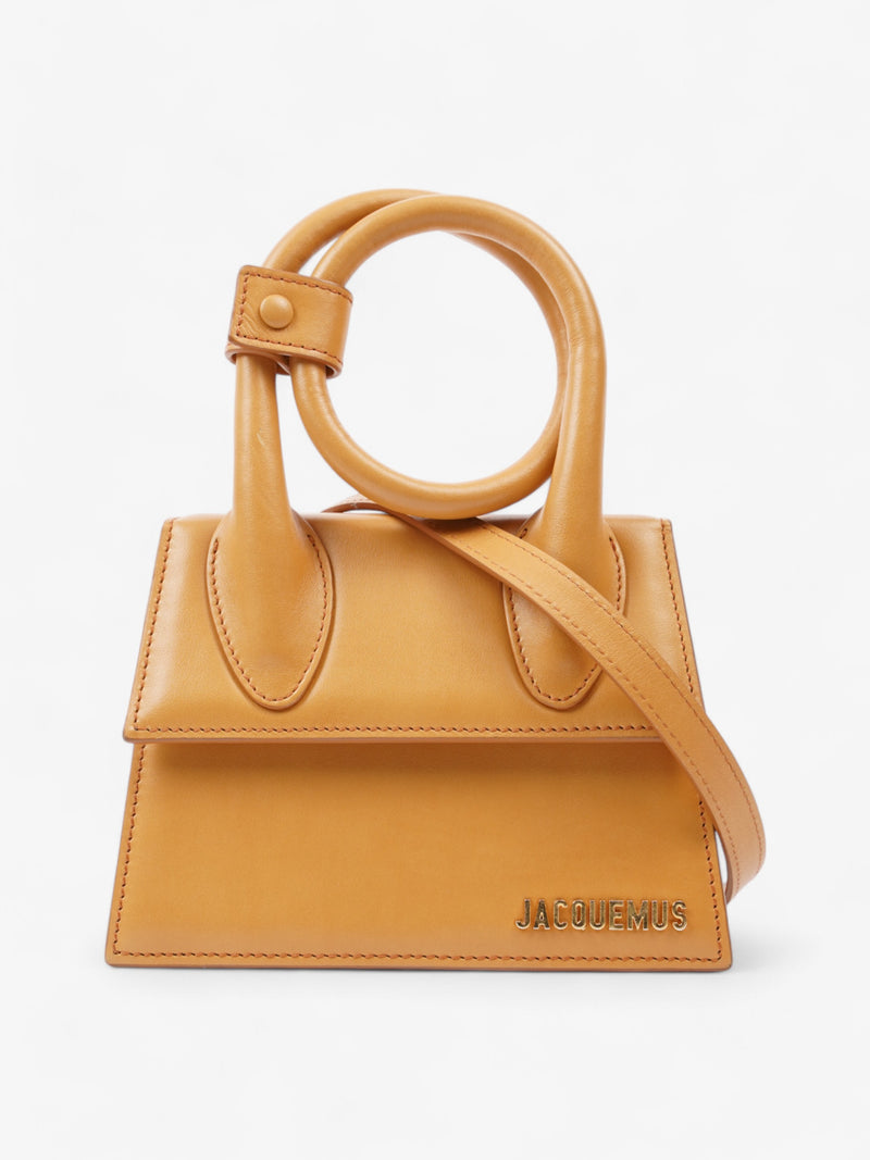  Jacquemus Le Chiquito Noeud Caramel Leather