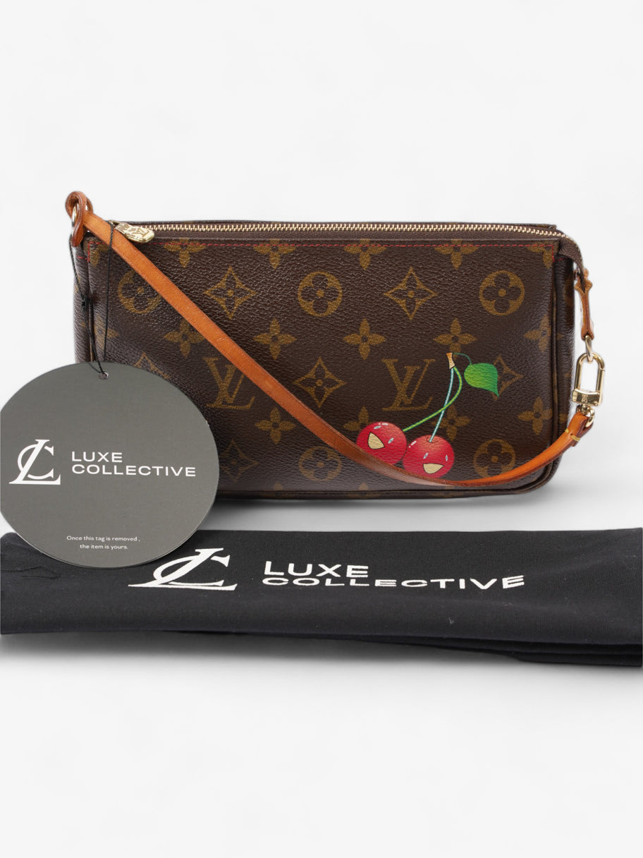 Louis Vuitton Takashi Murakami Cherry Pochette Accessoire Monogram / Red Canvas Image 11