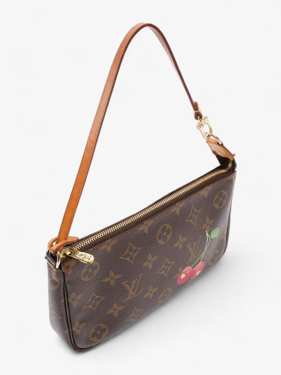 Louis Vuitton Takashi Murakami Cherry Pochette Accessoire Monogram / Red Canvas Image 7