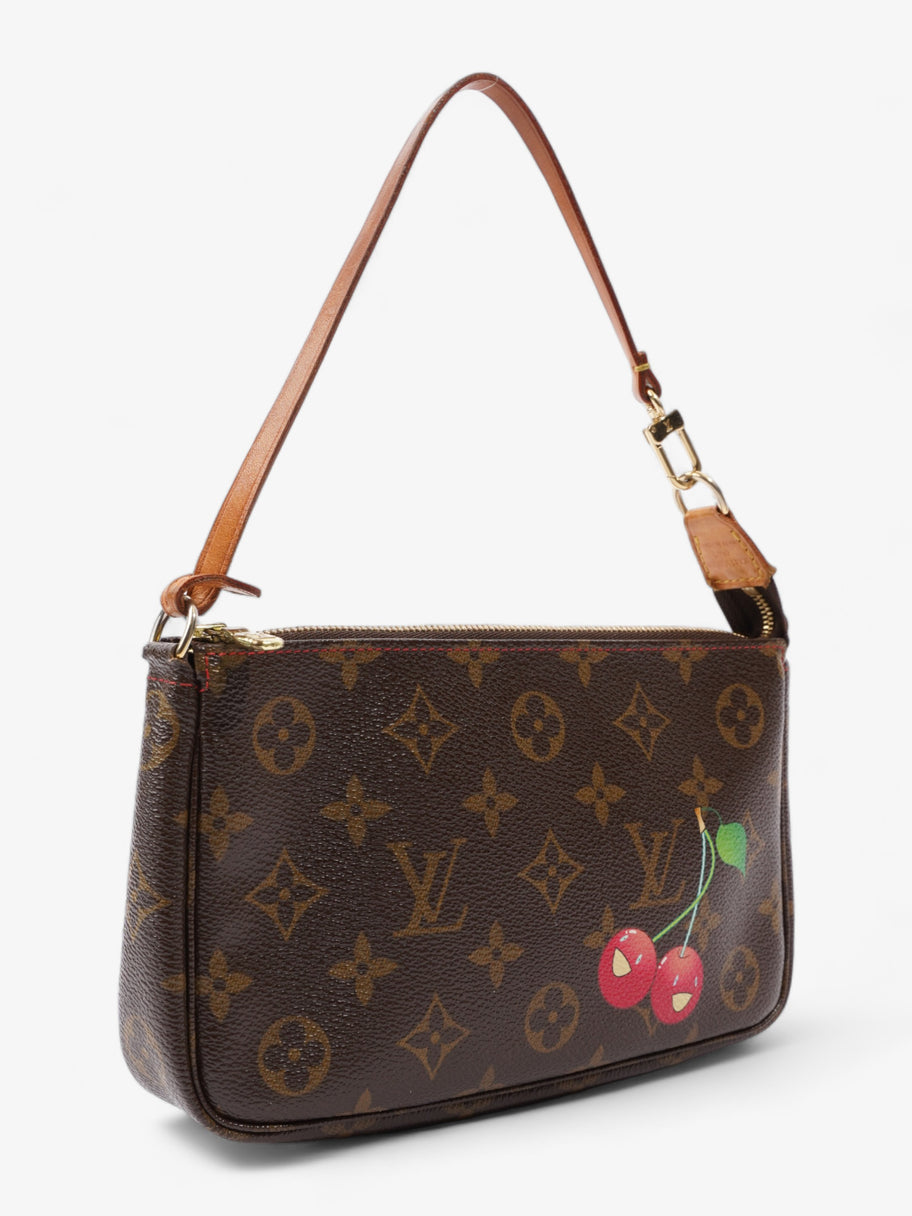 Louis Vuitton Takashi Murakami Cherry Pochette Accessoire Monogram / Red Canvas Image 8