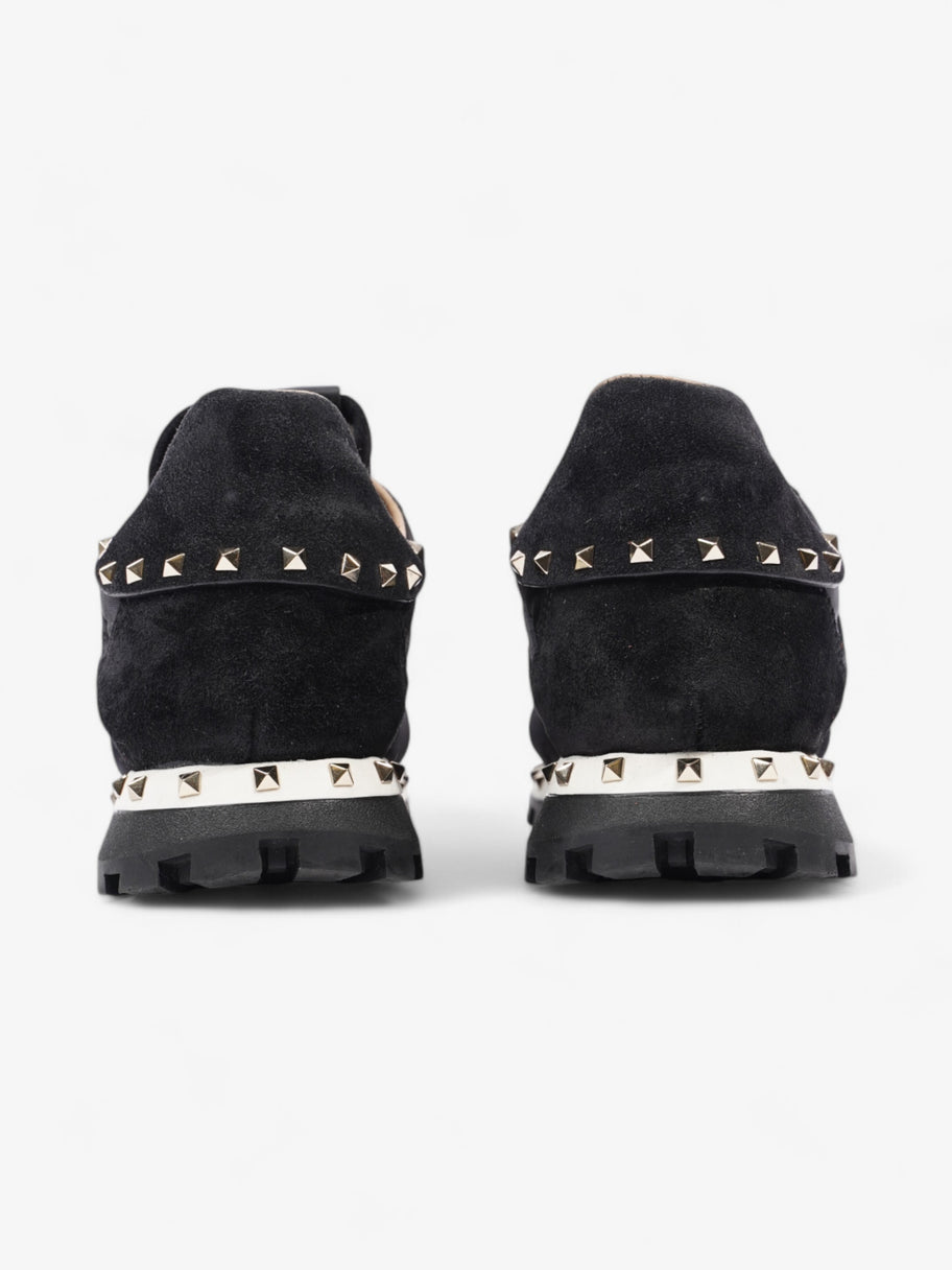 Valentino Rockstud Sneakers Black Suede EU 37 UK 4 Image 6