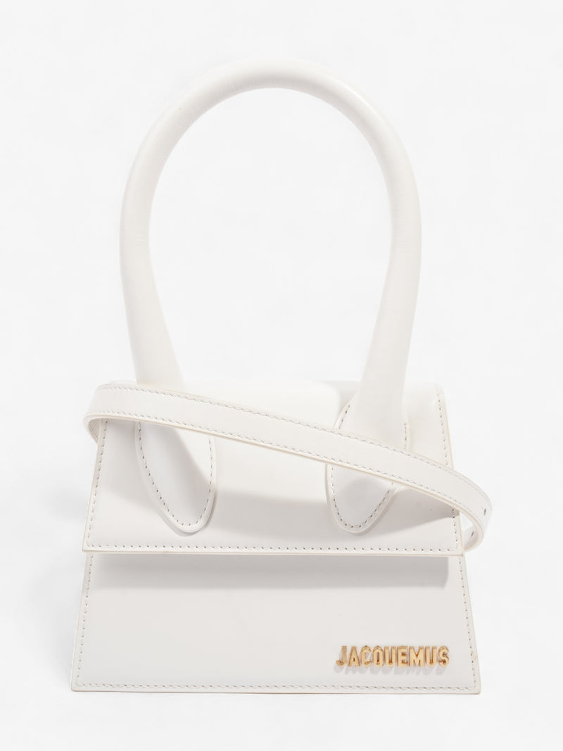  Jacquemus Le Chiquito Moyen White Leather