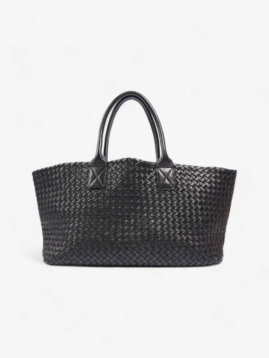 Bottega Veneta Tote Bag Black Intrecciato Leather Large Image 1