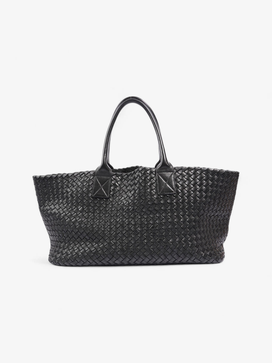 Bottega Veneta Tote Bag Black Intrecciato Leather Large Image 4