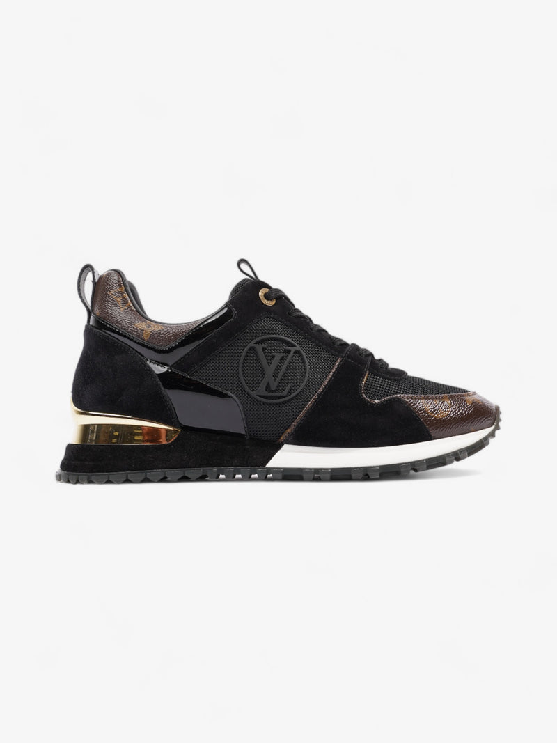  Louis Vuitton Run Away Sneakers Black / Brown Monogram Mesh EU 40 UK 7