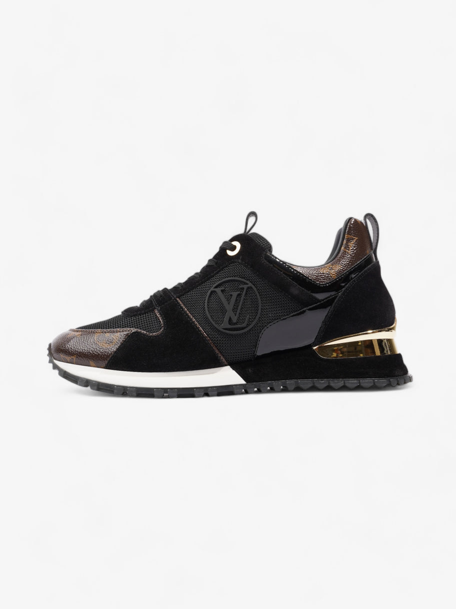 Louis Vuitton Run Away Sneakers Black / Brown Monogram Mesh EU 40 UK 7 Image 5