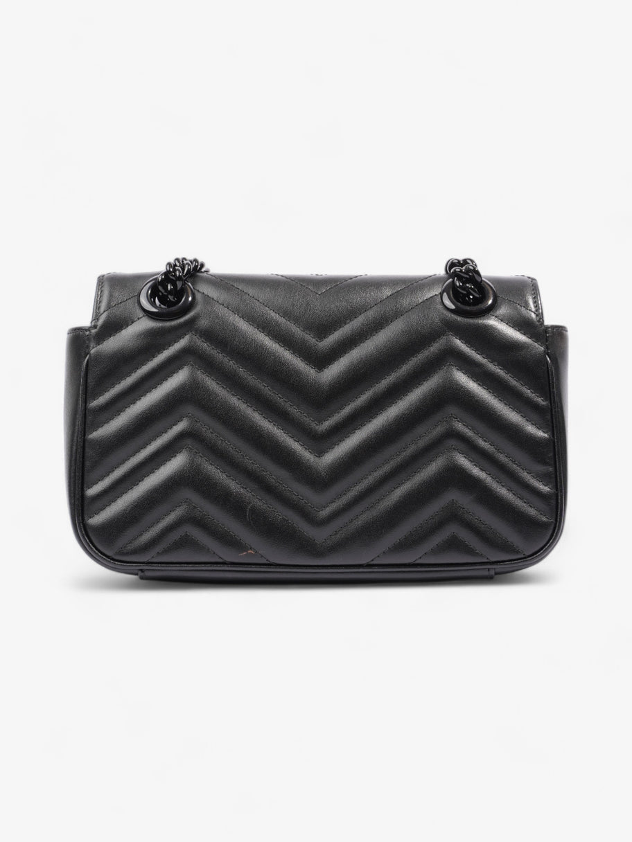 Gucci GG Marmont Black Matelasse Leather Mini Image 4