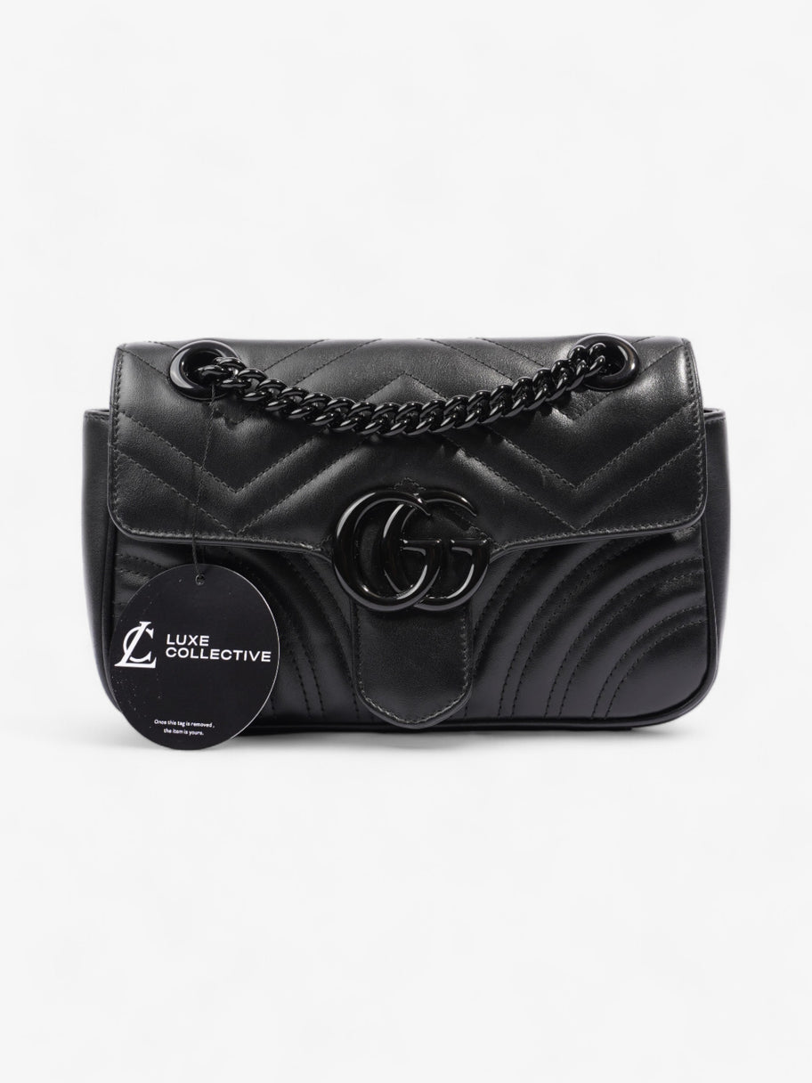 Gucci GG Marmont Black Matelasse Leather Mini Image 8