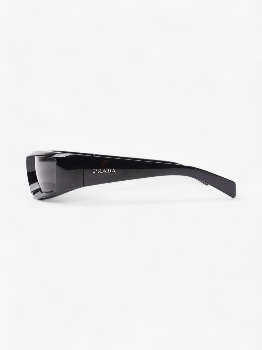 Prada Wrap Around Sunglasses Black Acetate 120mm Image 2