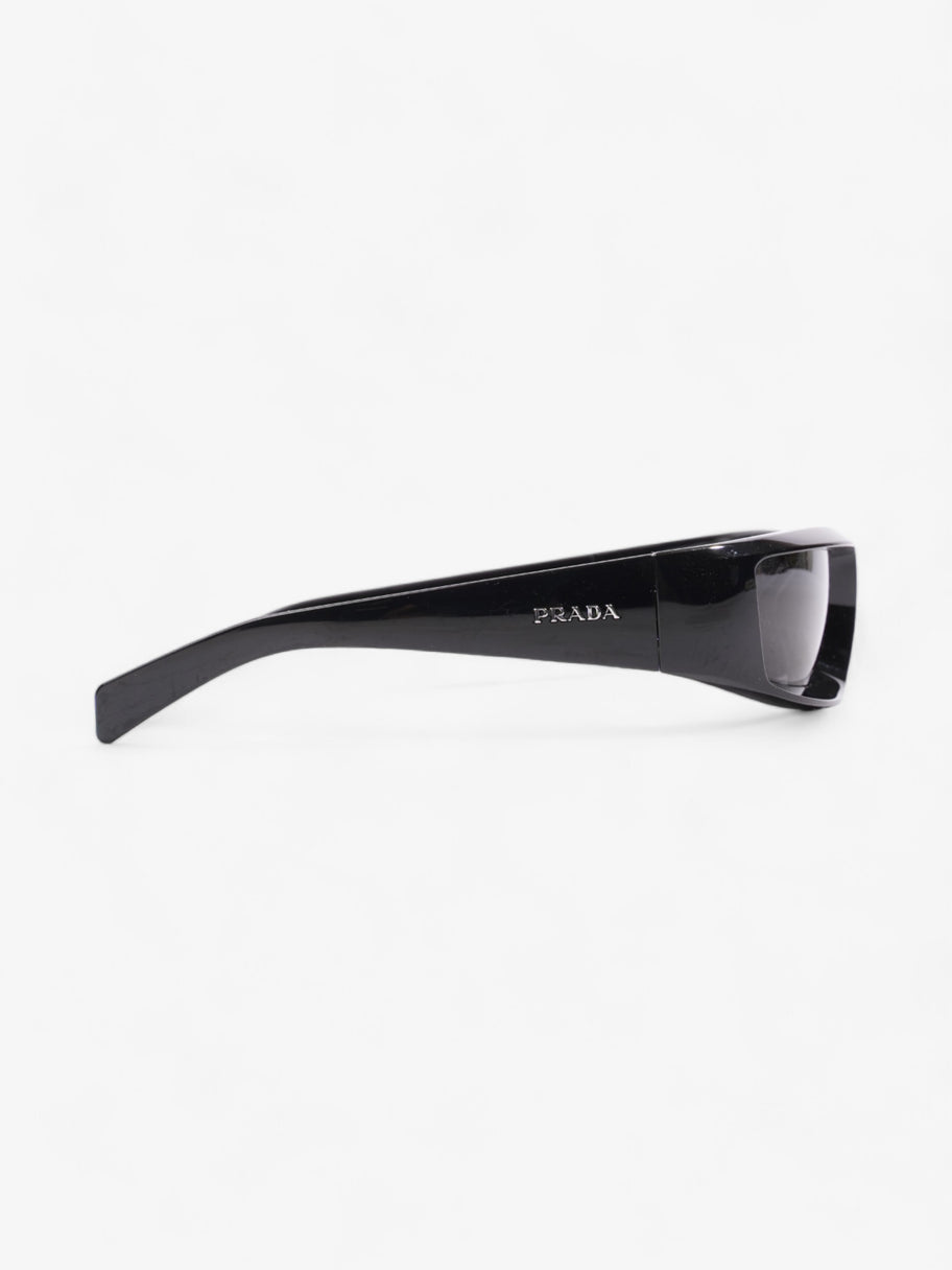 Prada Wrap Around Sunglasses Black Acetate 120mm Image 4