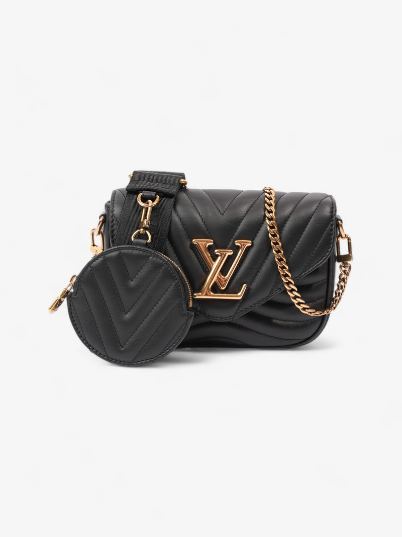  Louis Vuitton New Wave Multi-Pochette Black Leather