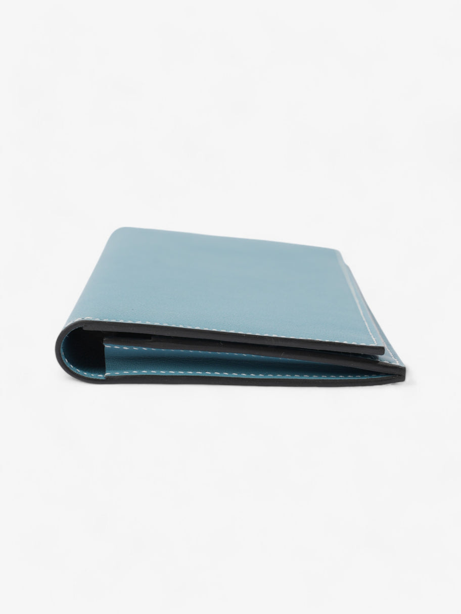 Hermes Citizen Twill Long Wallet Blue Jean Leather Image 3